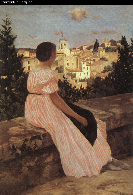 Frederic Bazille The Pink Dress